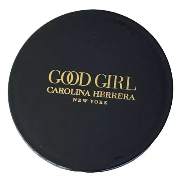 Carolina Herrera Authentic Black Tone Mirror Compact Hand Flipped Mirror NIB - Picture 2 of 4